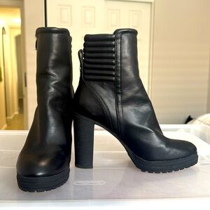 DKNY black matte boots